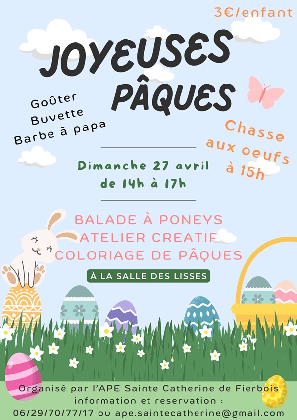 Chasse aux oeufs — visuel événement