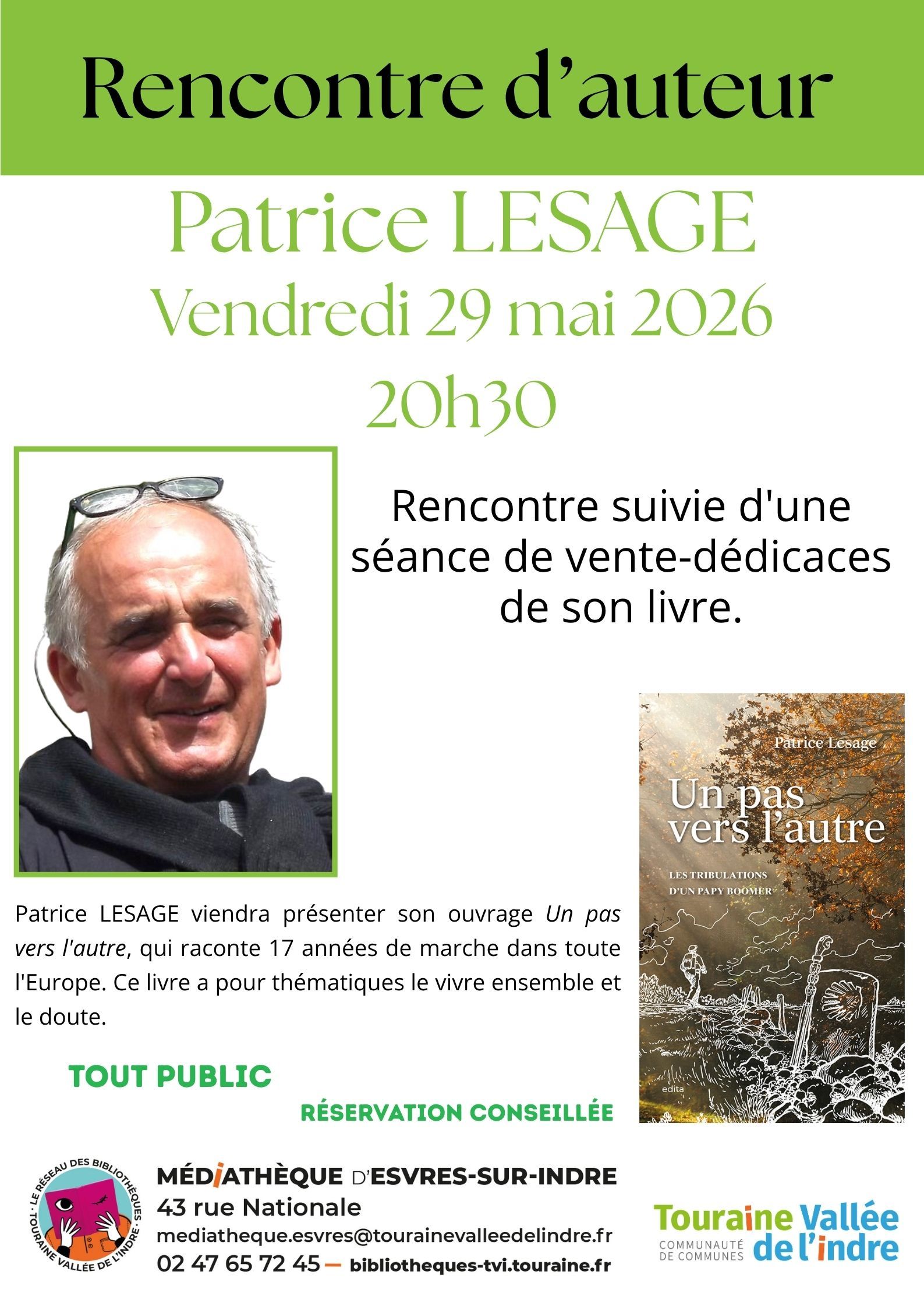 Rencontre d'auteur - Patrice Lesage