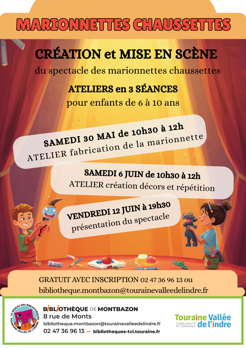 Atelier créatif : Les marionnettes, c'est chouette !!!