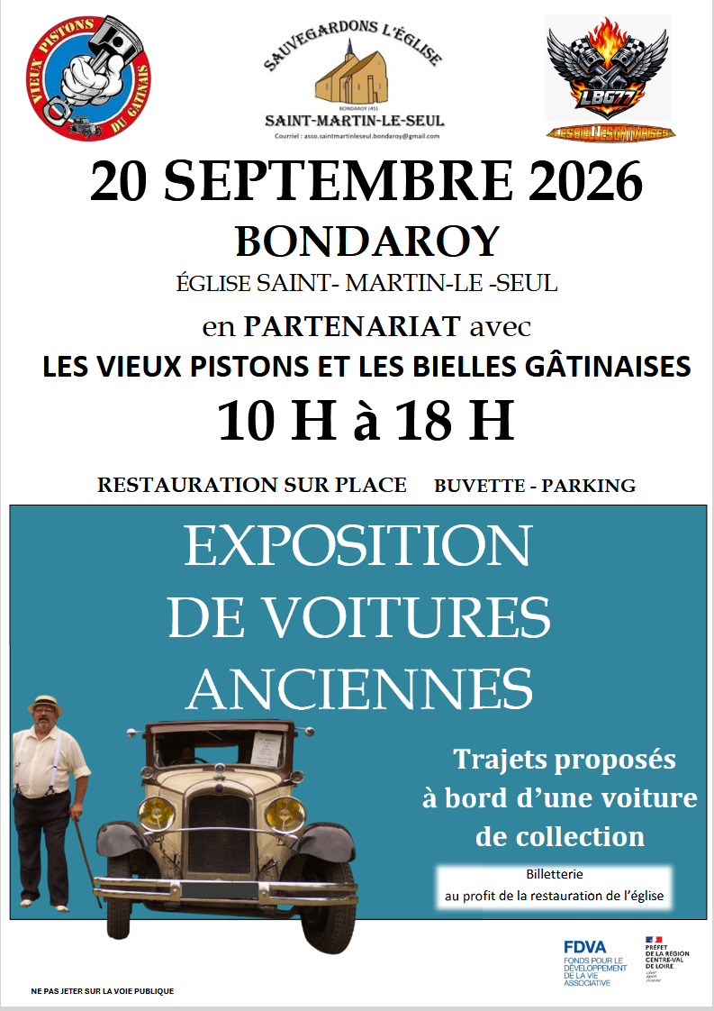 JEP - Visite église Saint-Martin-le-Seul et tour en voiture