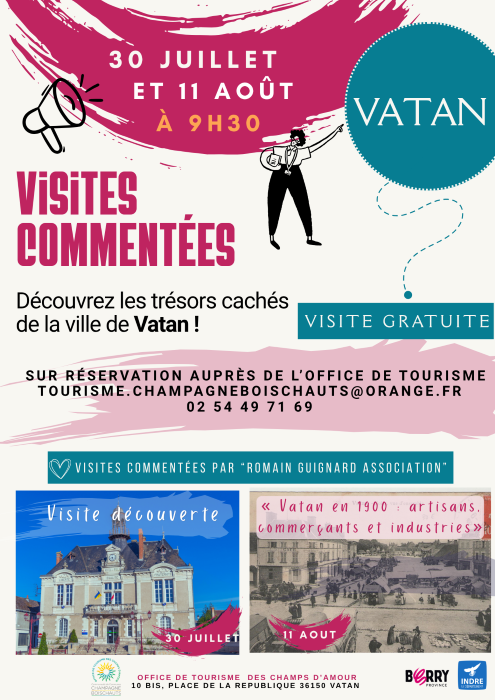 Visite découverte de Vatan : histoire et anecdotes !