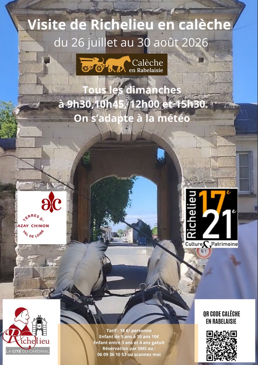 Visite de Richelieu en calèche