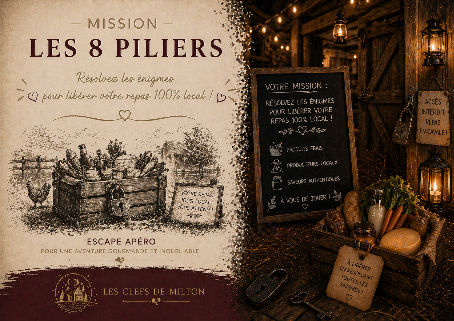 LES CLEFS DE MILTON - Escap’Eat © - Panique