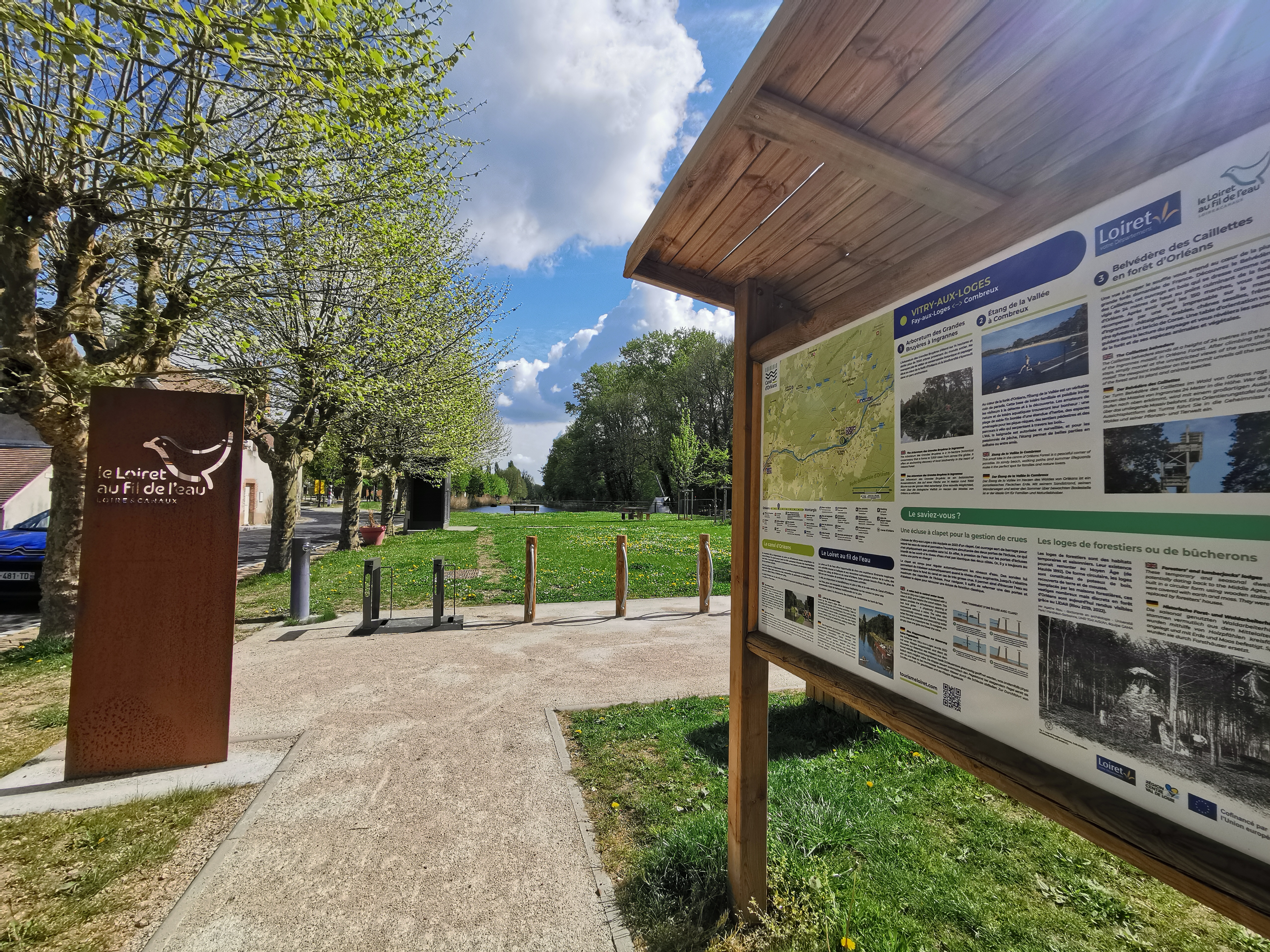 Aire de service du Canal d'Orléans à Vitry-aux-Loges