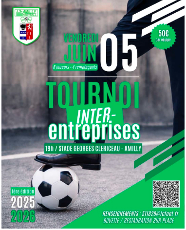 Tournoi inter-entreprises — visuel événement