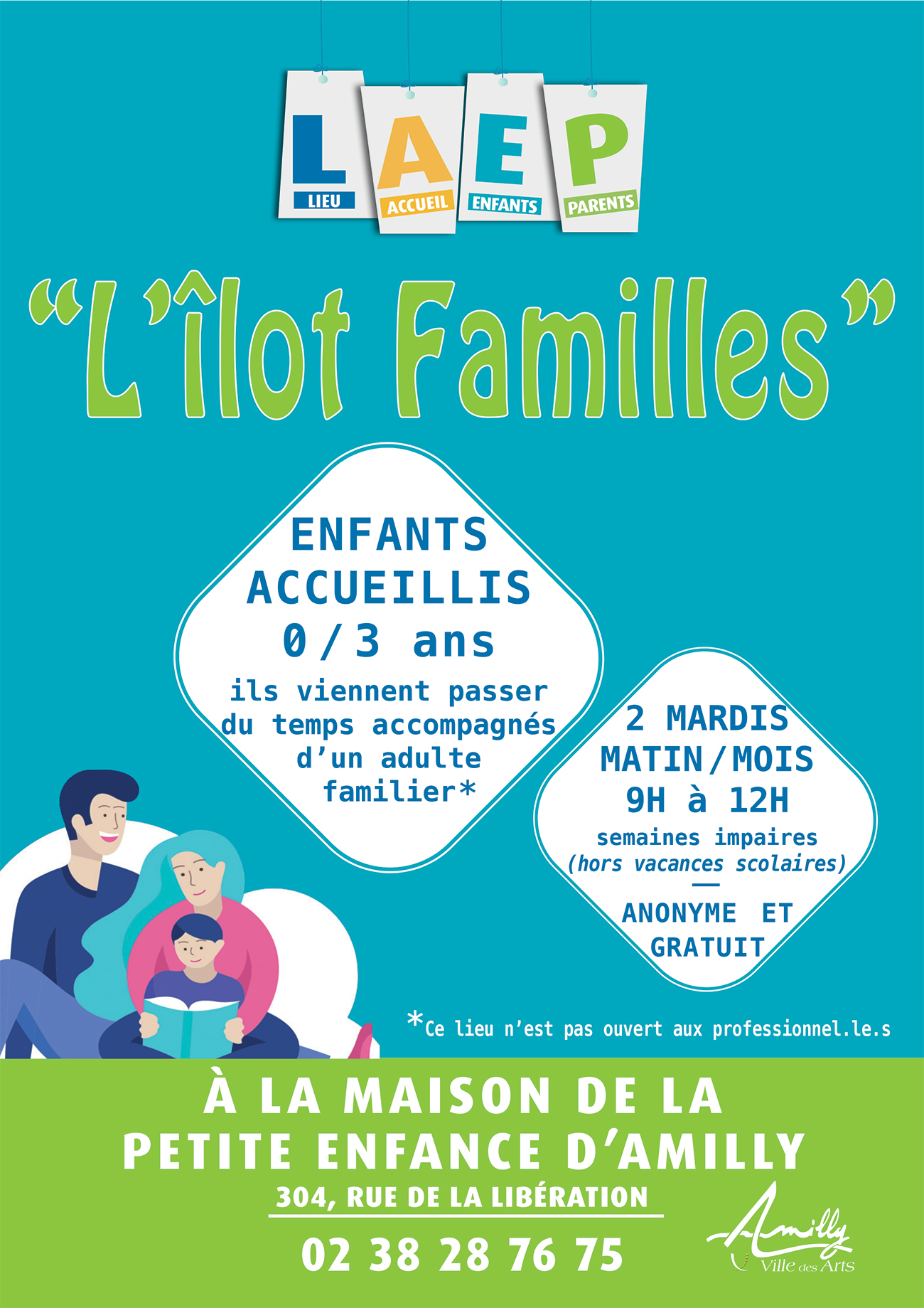 « L’îlot Familles » — visuel événement
