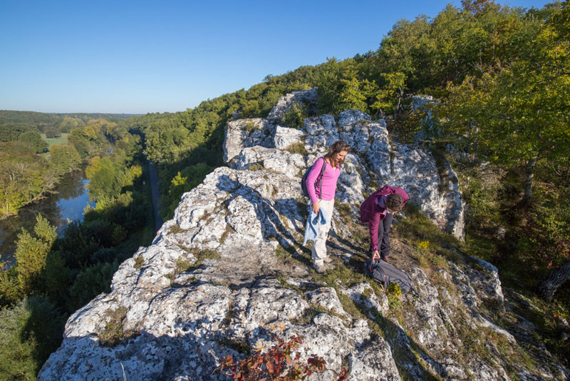 Balade à pied n°41 - Entre falaises et coteaux de l'Anglin  France Centre-Val de Loire Indre Mérigny 36220