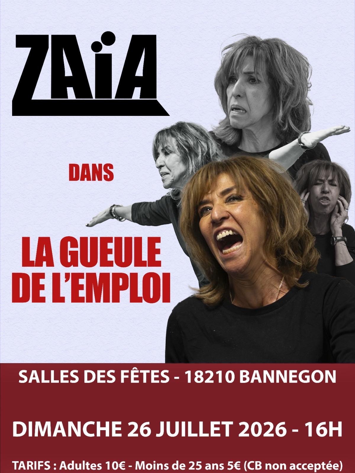 Pièce de théâtre : Zaïa à Bannegon