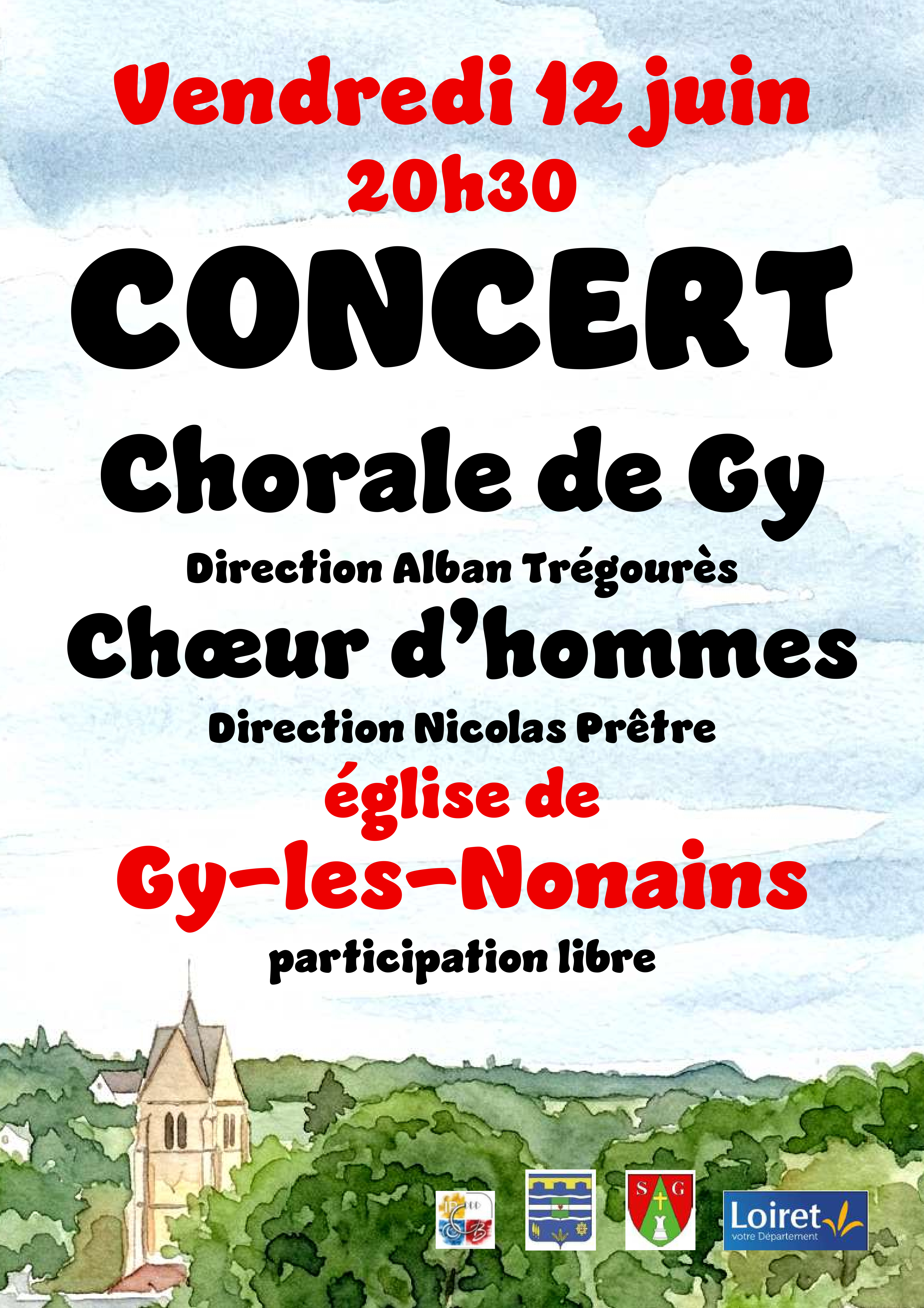 Concert - Chorale de Gy & chœurs d'hommes — visuel événement