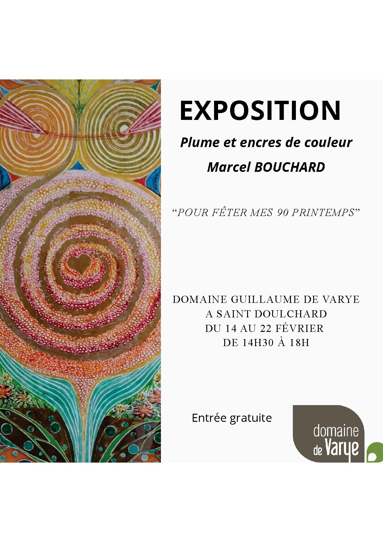 Exposition "Plume et encres de couleur" de Marcel Bouchard