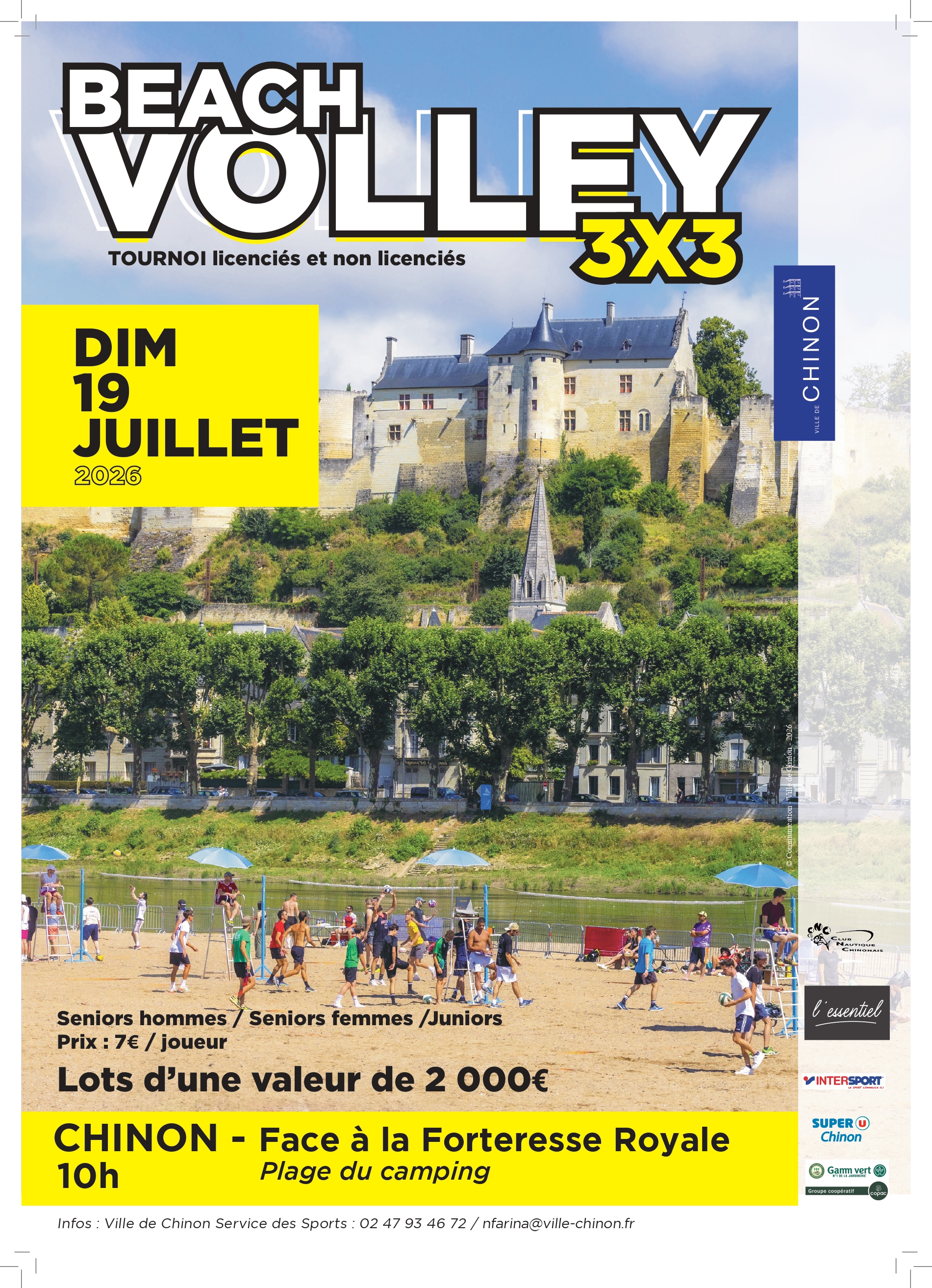Tournoi 3 x 3 de Beach-Volley