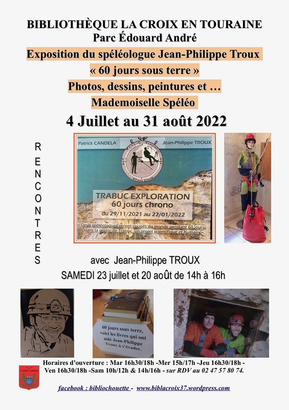 Exposition du spéléologue Jean Philippe Troux – Bibliochouette©