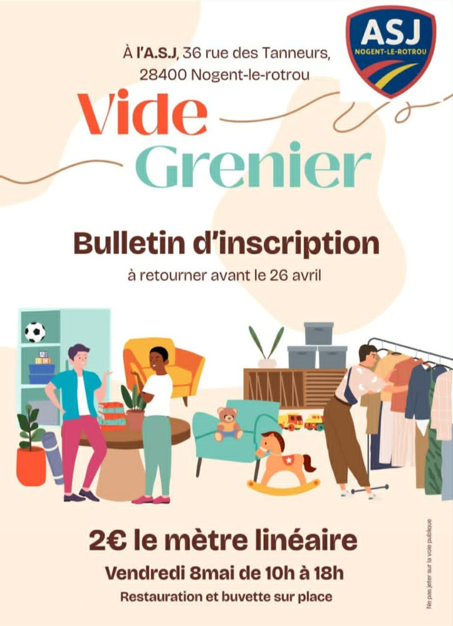 Vide-greniers & Vide-dressing de l'ASJ — visuel événement