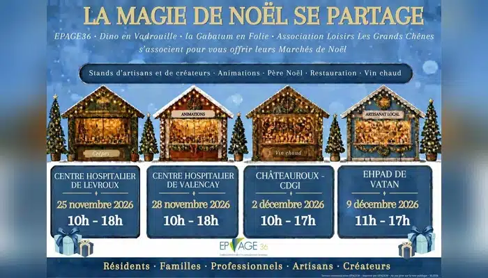 Affiche de Marché de Noël au CDGI