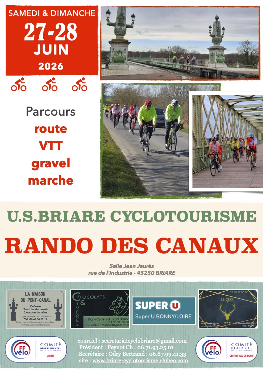 Randonnées des canaux - VTT, gravel, route, marche — visuel événement