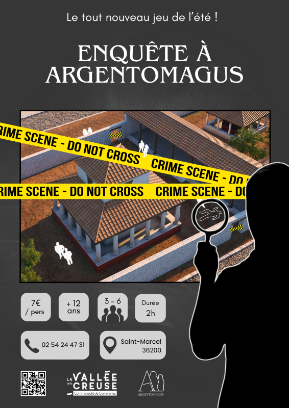 Jeu d'enquête à Argentomagus — visuel événement