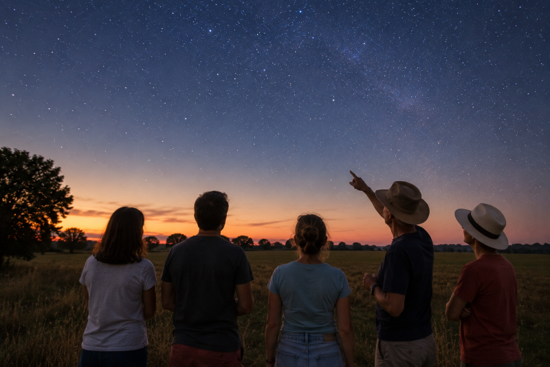 Soirée astronomie à l'oeil nu