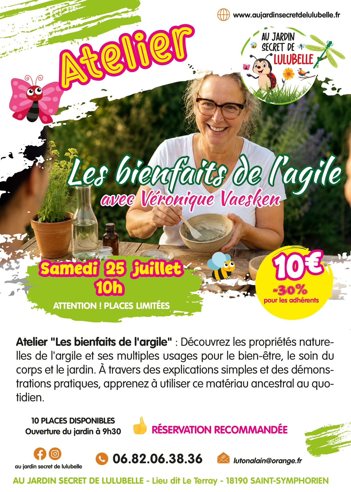 Atelier "les bienfaits de l'argile"