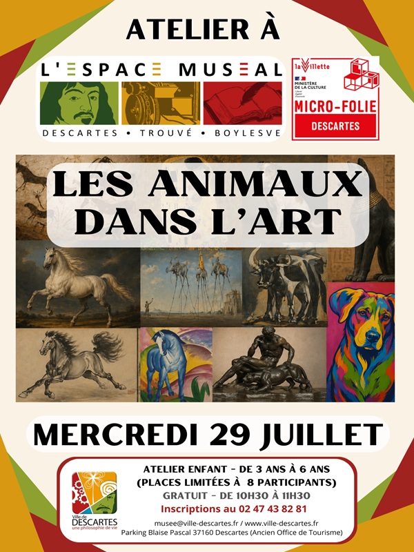 Atelier "Les animaux dans l'art" — visuel événement