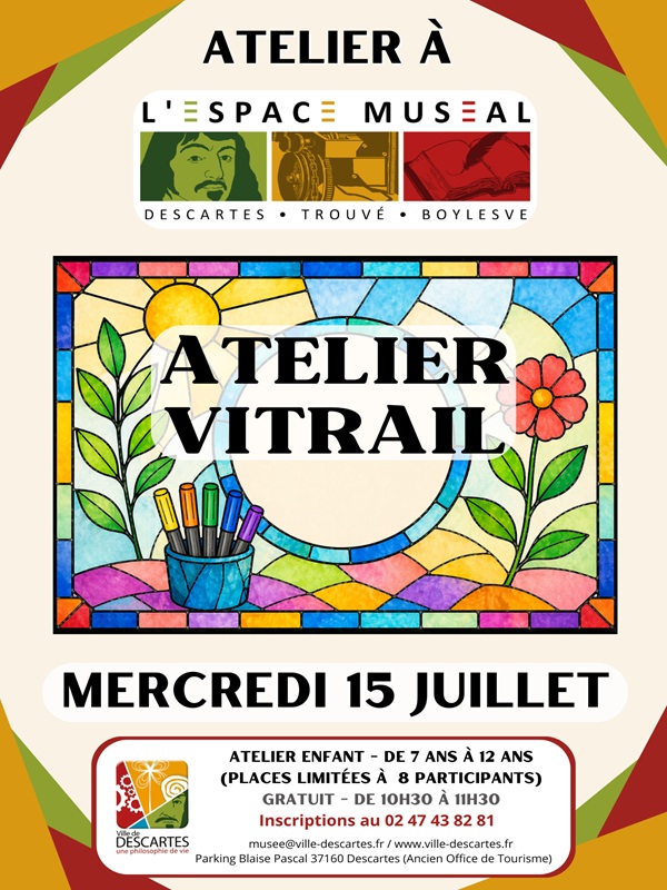 Atelier " Vitraux " — visuel événement