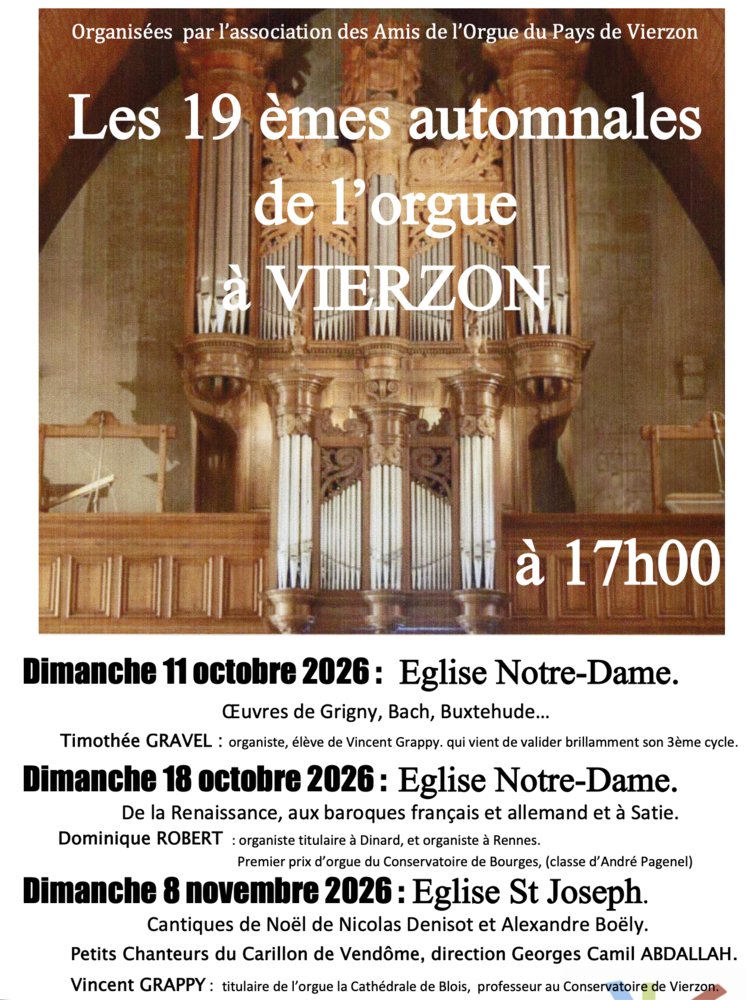 Les 19èmes automnales de l'orgue