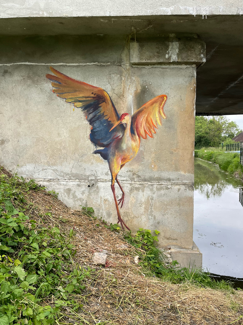 Fresque de Mapecco sur le Canal d'Orléans, Saint-Maurice-sur-Fessard - photo 5