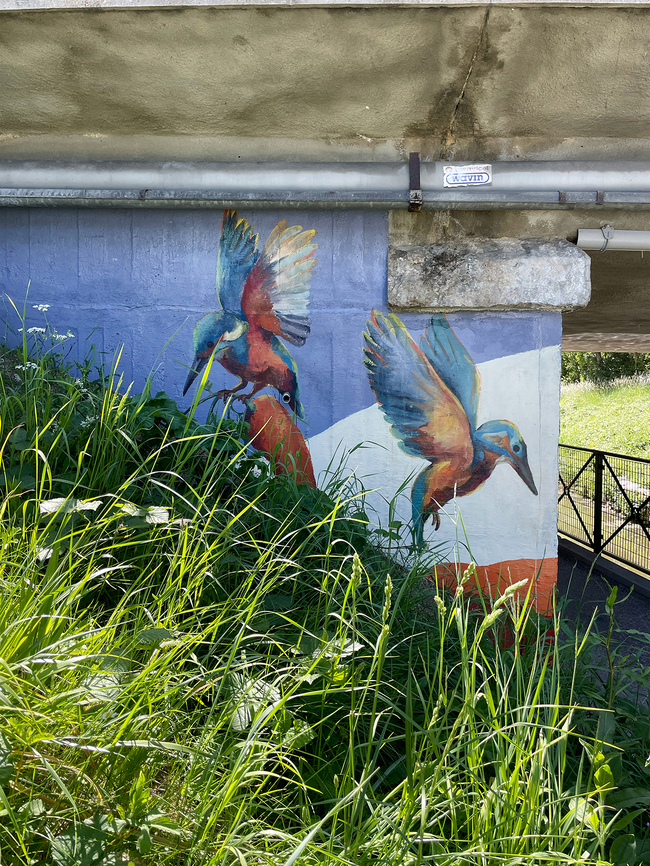 Fresque de Mapecco sur le Canal d'Orléans, Saint-Maurice-sur-Fessard - photo 3