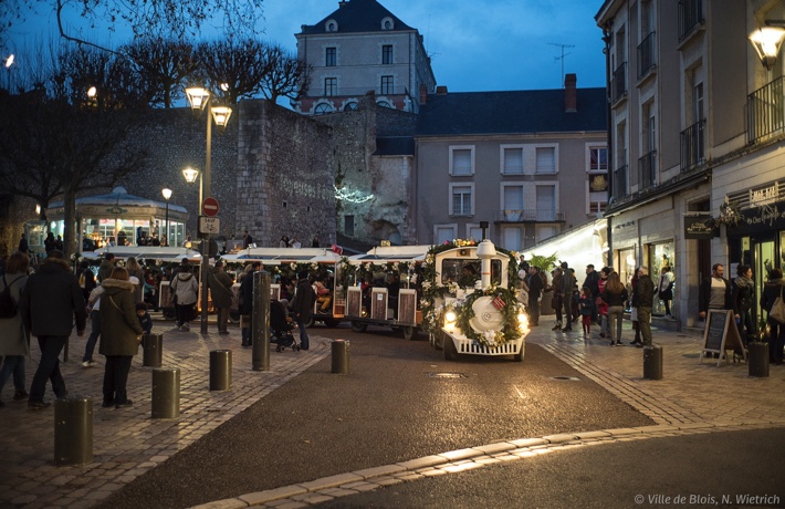 Noël à Blois – Petit train en centre-ville©