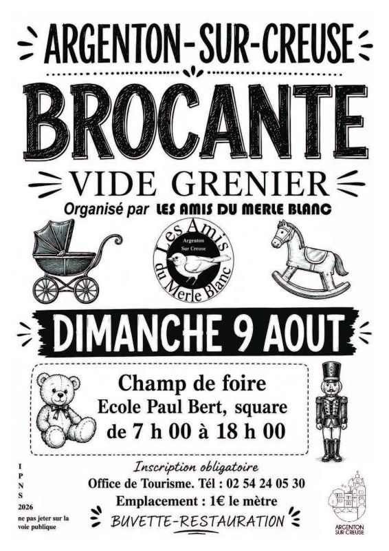 Brocante des Amis du Merle Blanc