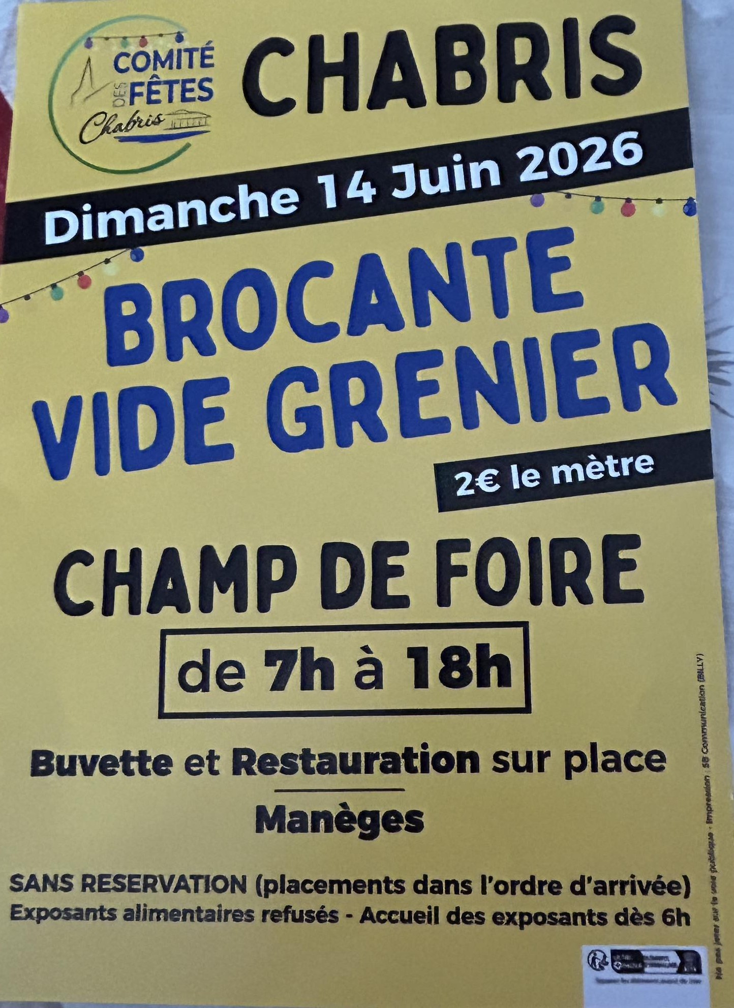 Brocante/Vide Grenier — visuel événement