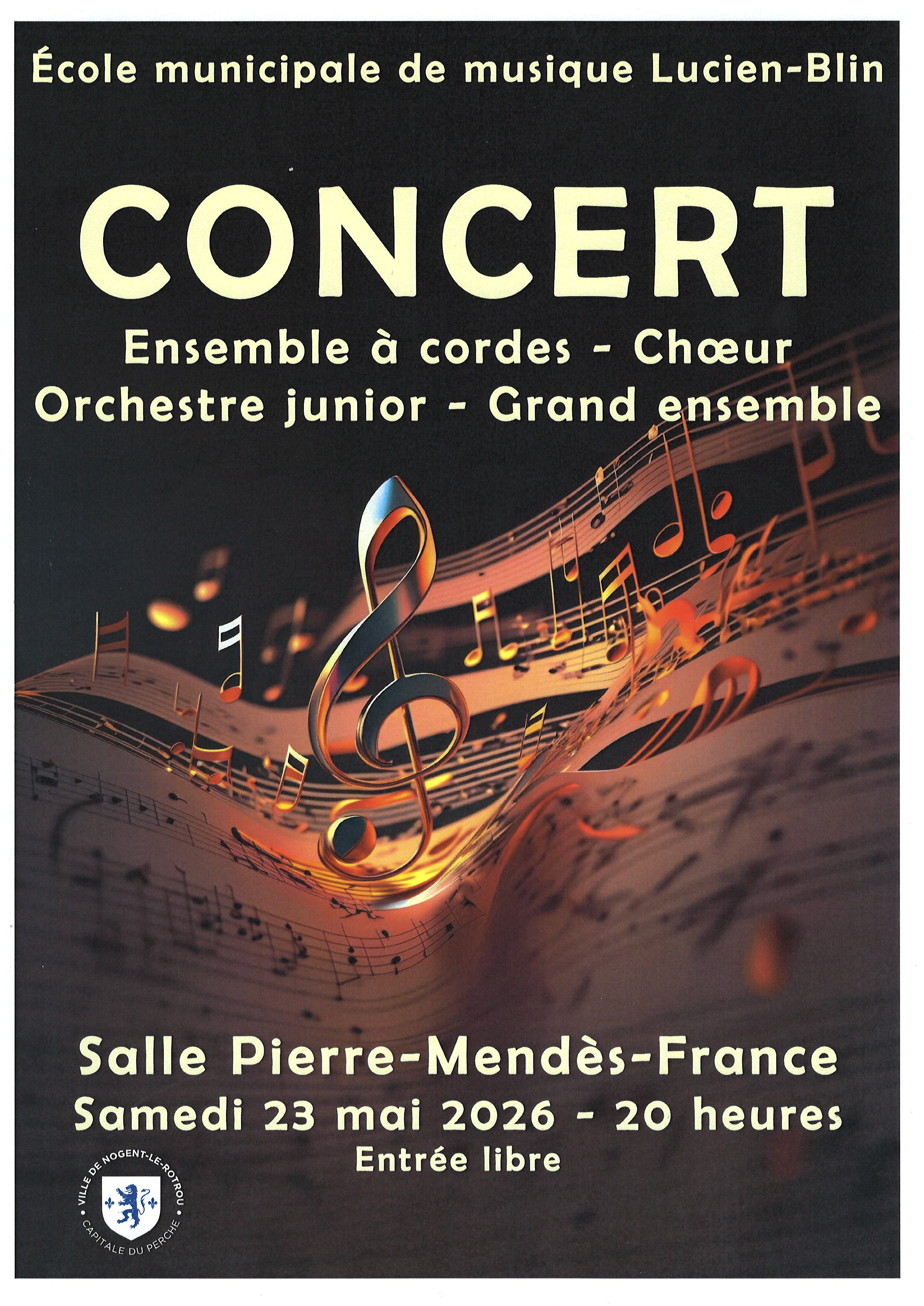 Concert grand ensemble de l'école de musique — visuel événement