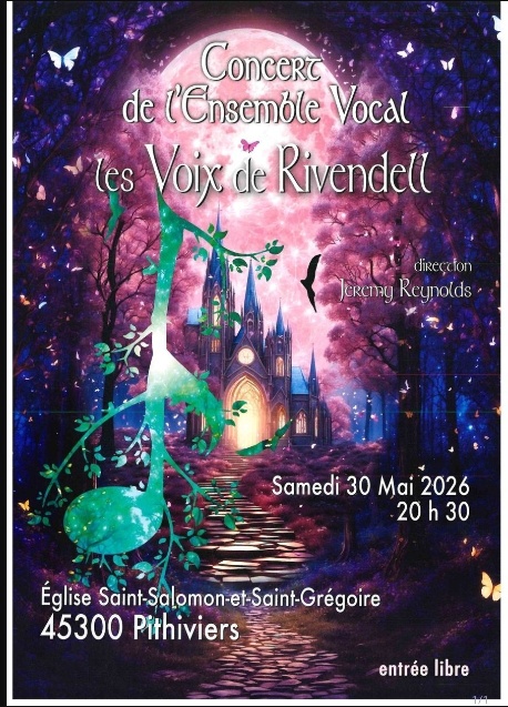 Concert - l'ensemble vocal - les voix de rivendell — visuel événement
