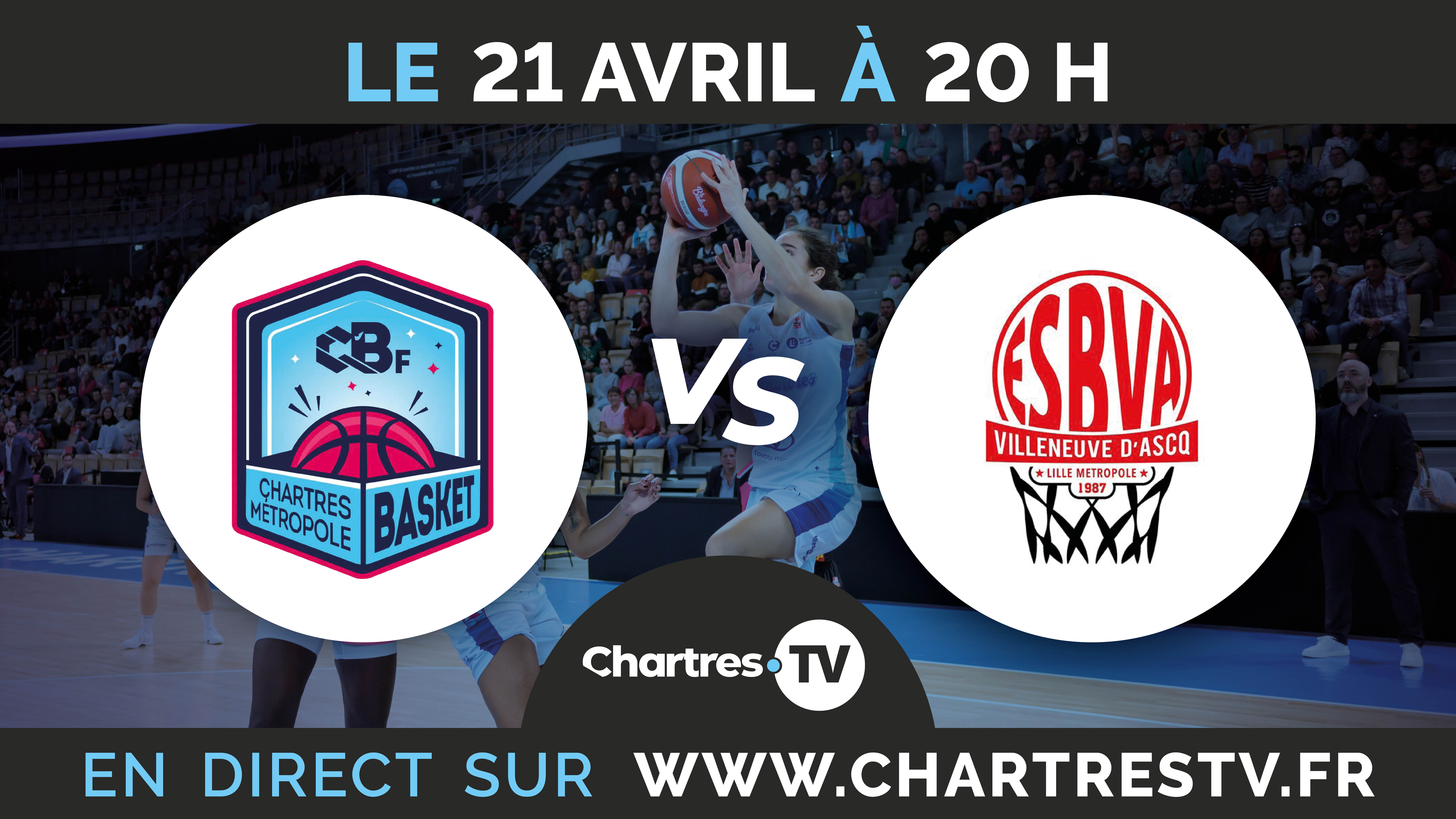 C'Chartres Métropole Basket Féminin vs Villeneuve d'Ascq