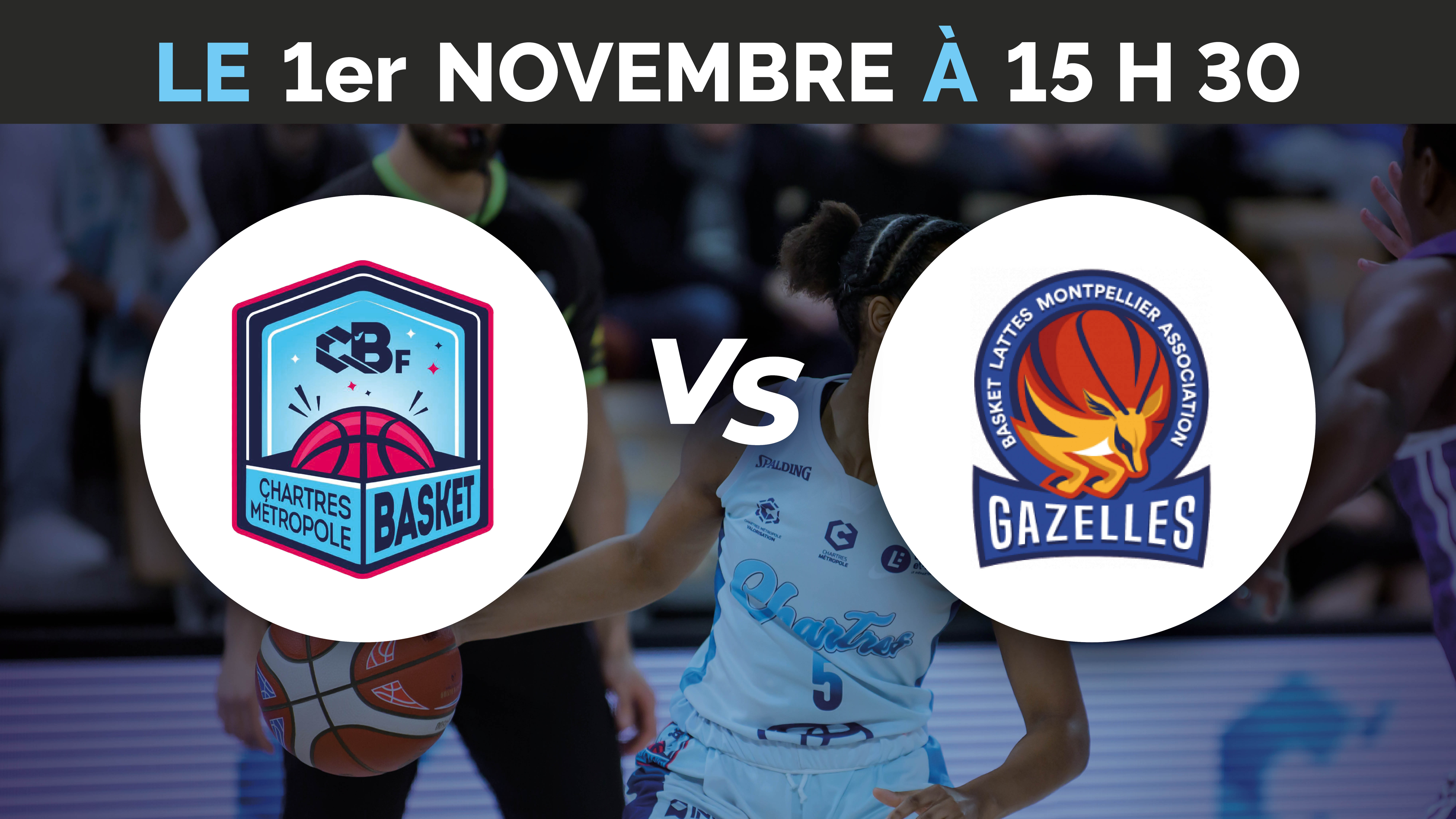 C'Chartres Métropole Basket Féminin vs Lattes Montpellier