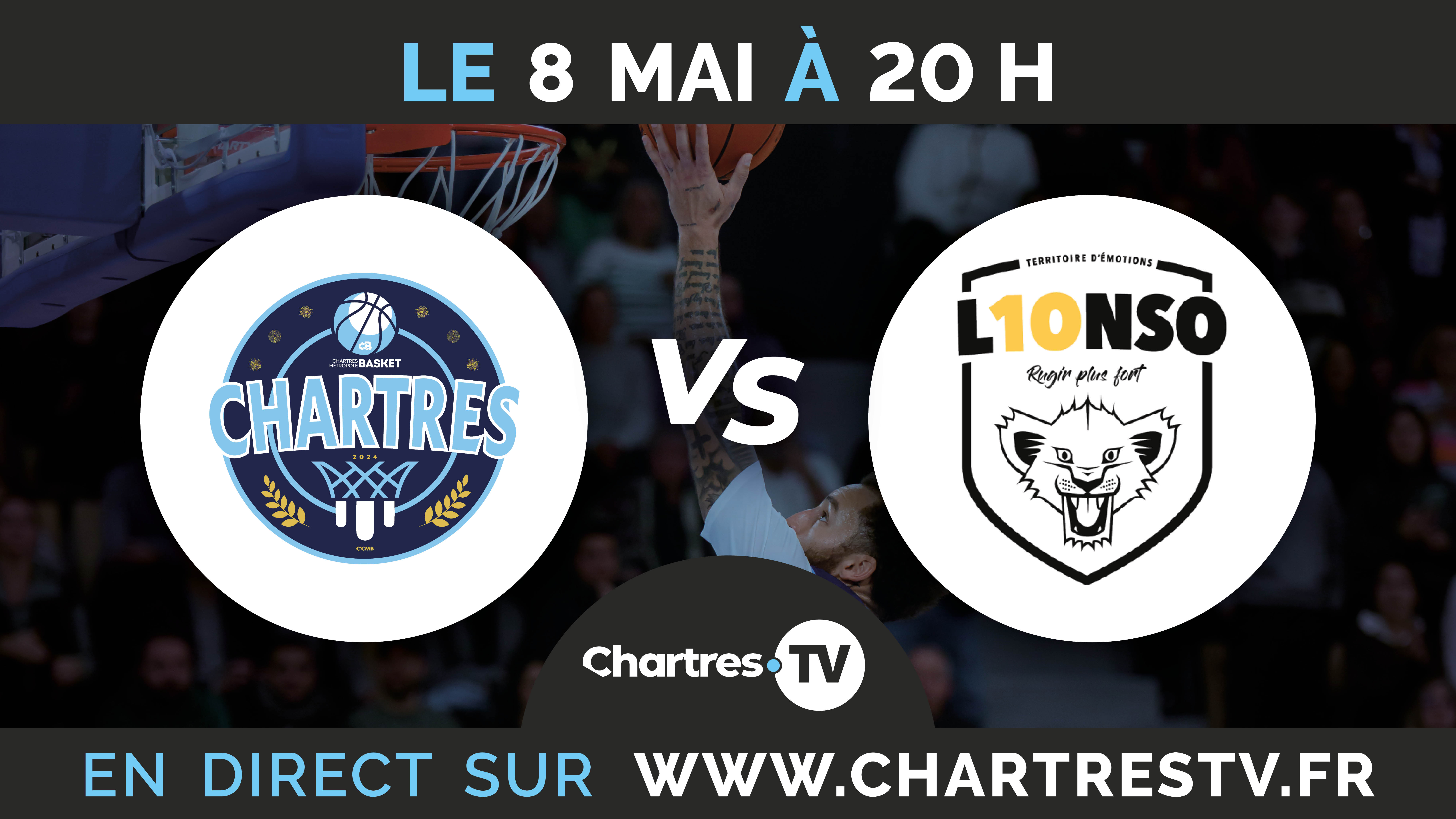 C'Chartres Métropole Basket Masculin vs Lyonso — visuel événement