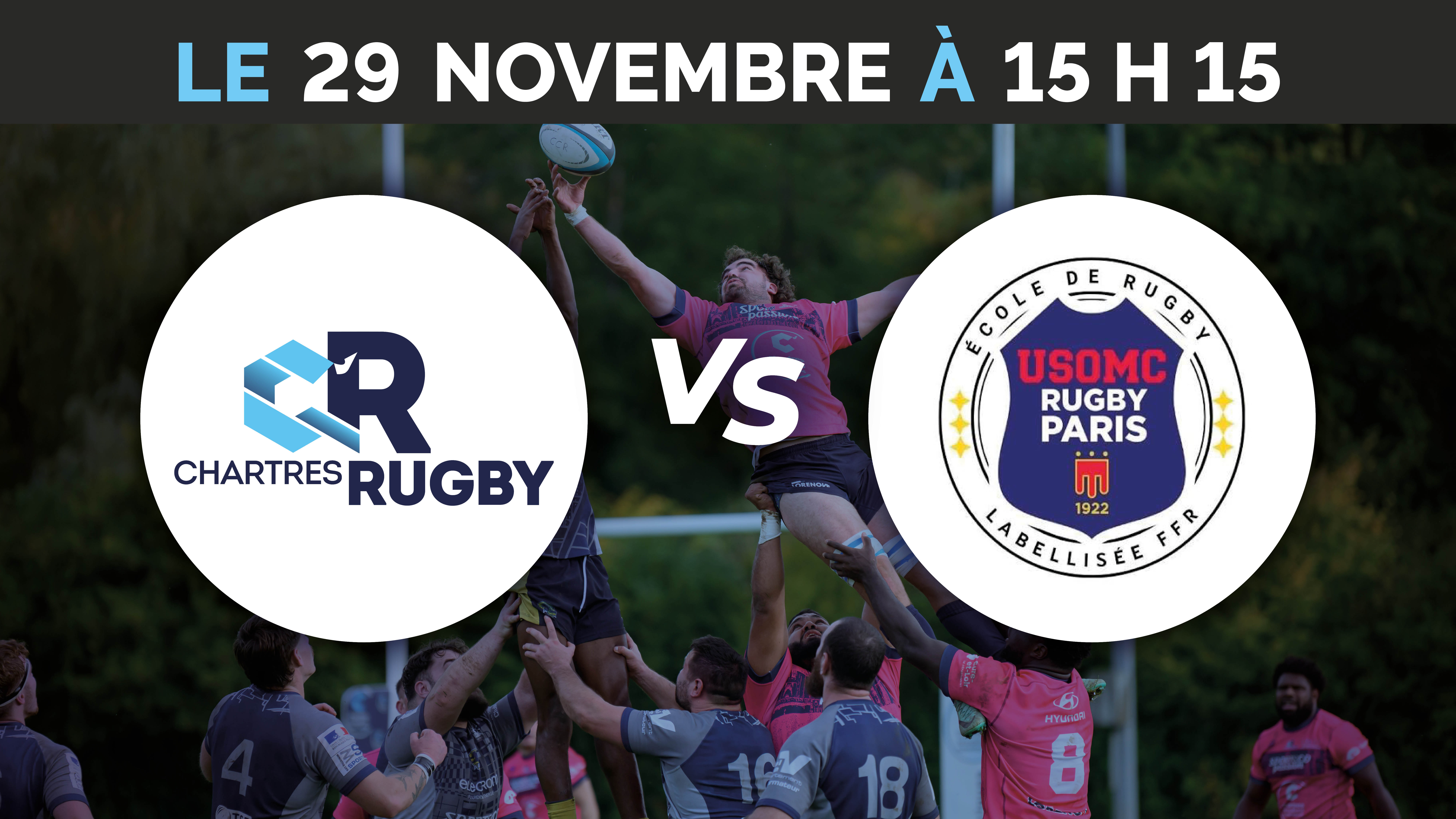 C'Chartres Rugby vs USO Massif Central