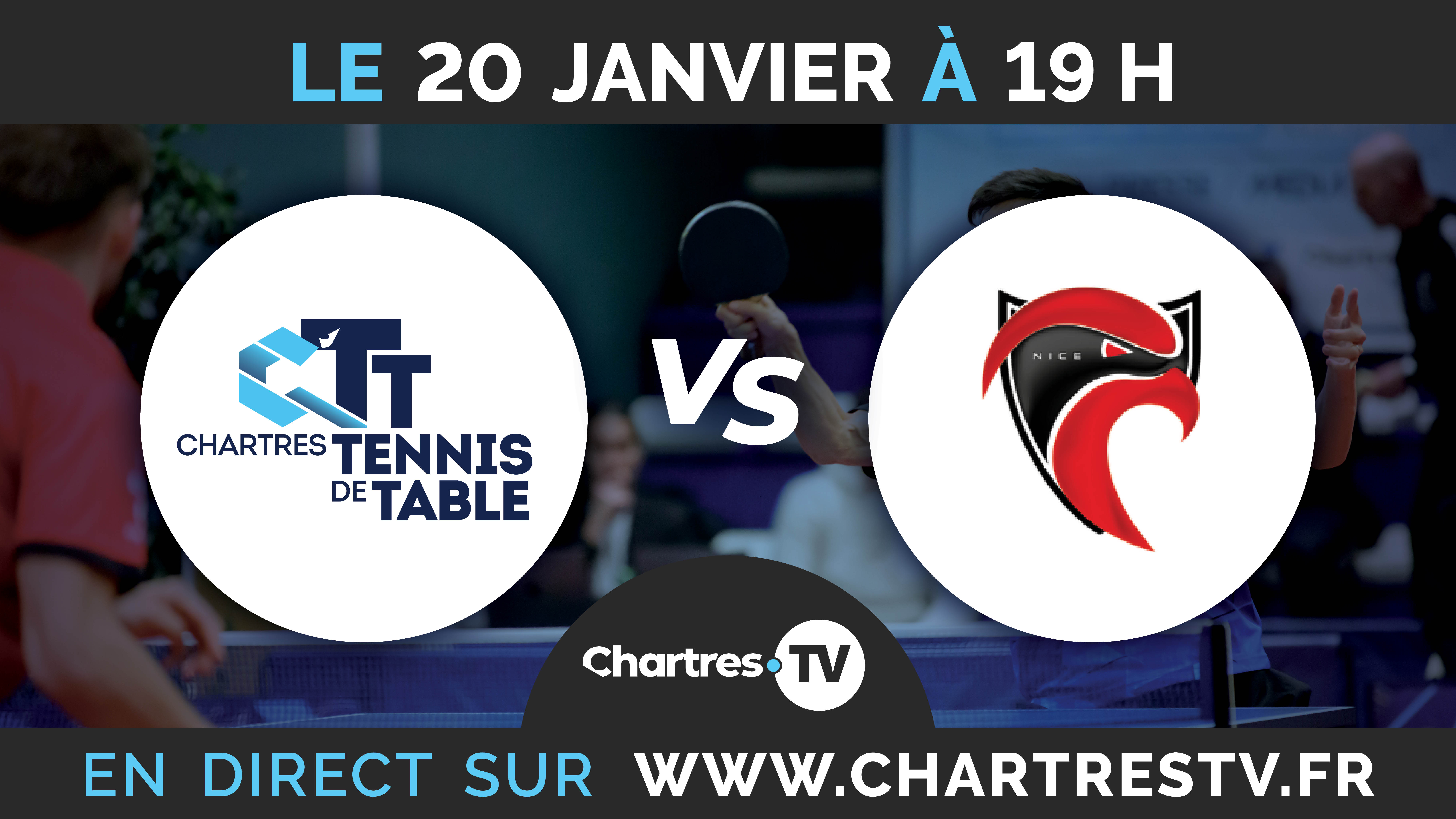 C'Chartres Tennis de table vs Nice Cavigal TT