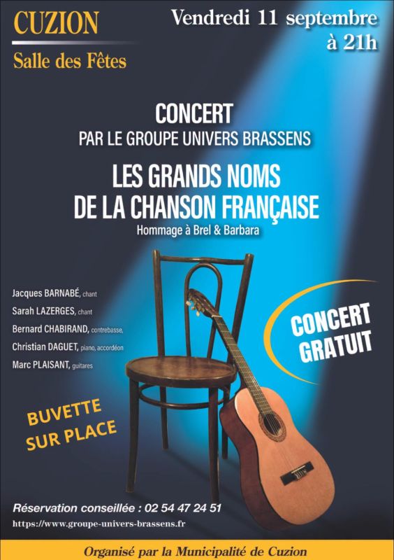Concert Univers Brassens