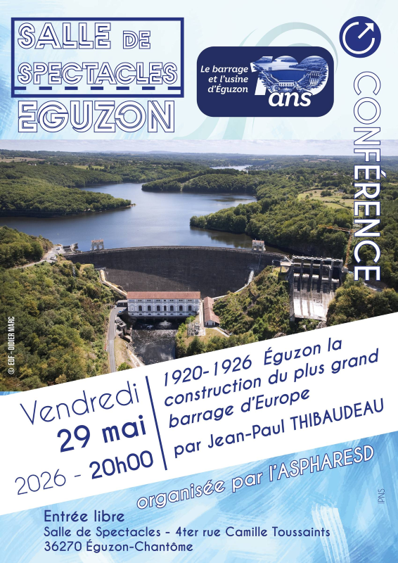 Conférence "La construction du barrage d'Éguzon"