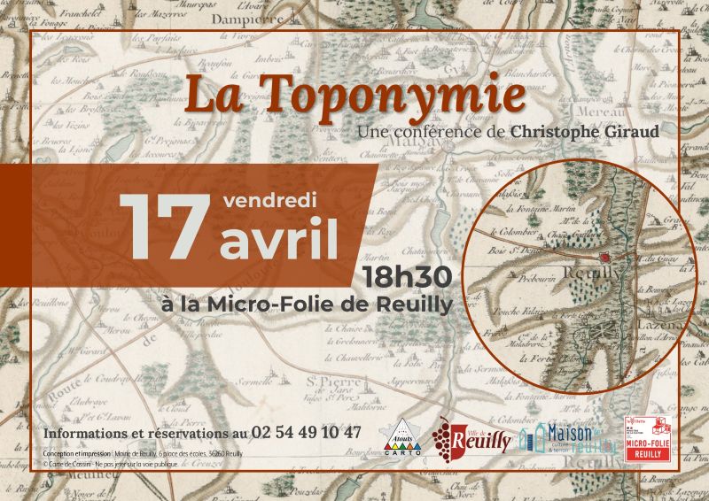Conférence "La Toponymie" — visuel événement