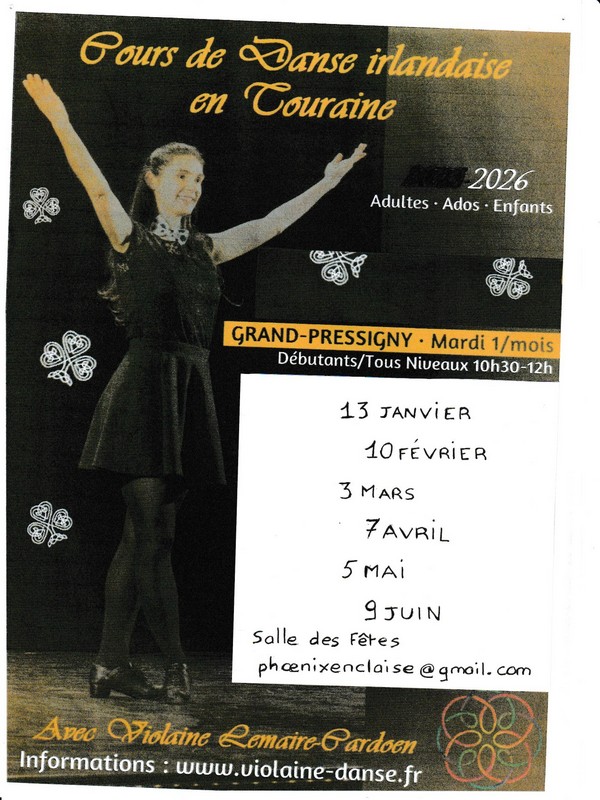 Cours de danse irlandaise