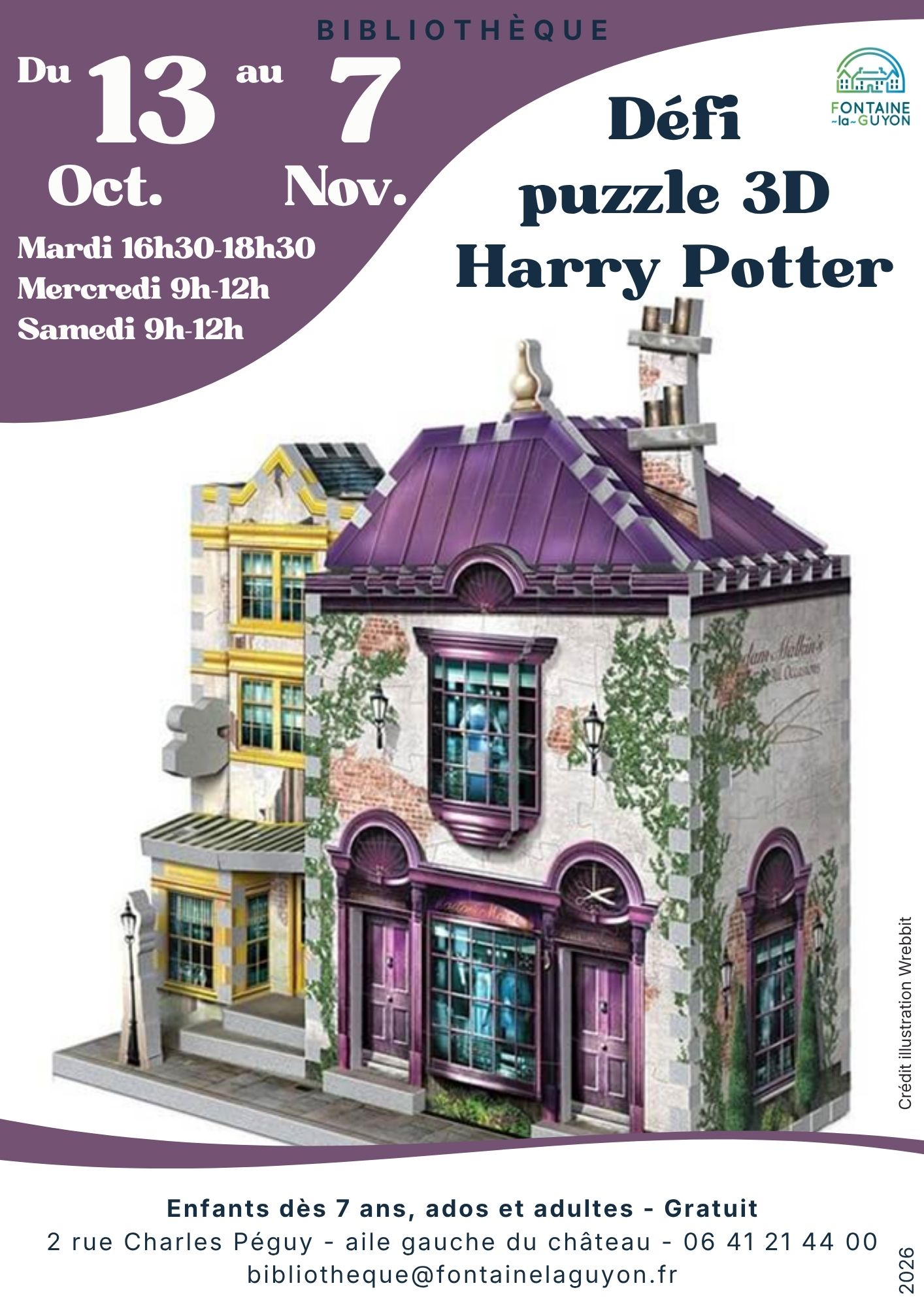 Défi puzzle 3D Harry Potter