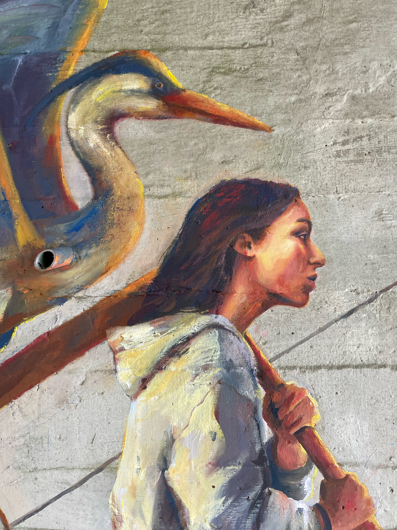 Fresque de Mapecco sur le Canal d'Orléans, Saint-Maurice-sur-Fessard - photo 4