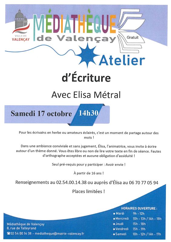Atelier d'écriture