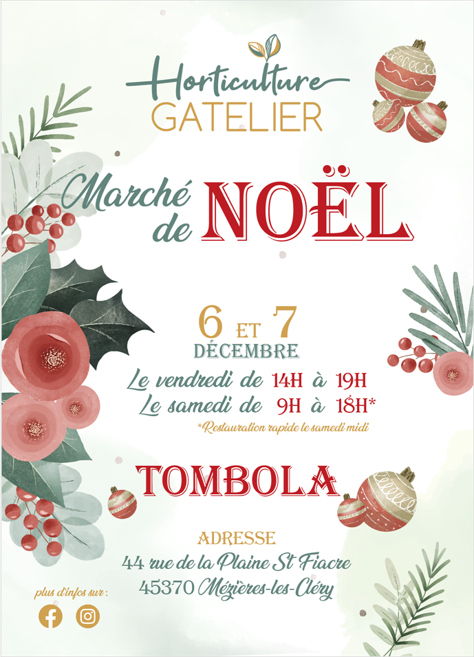 Marché de Noël chez l'horticulteur Gatelier