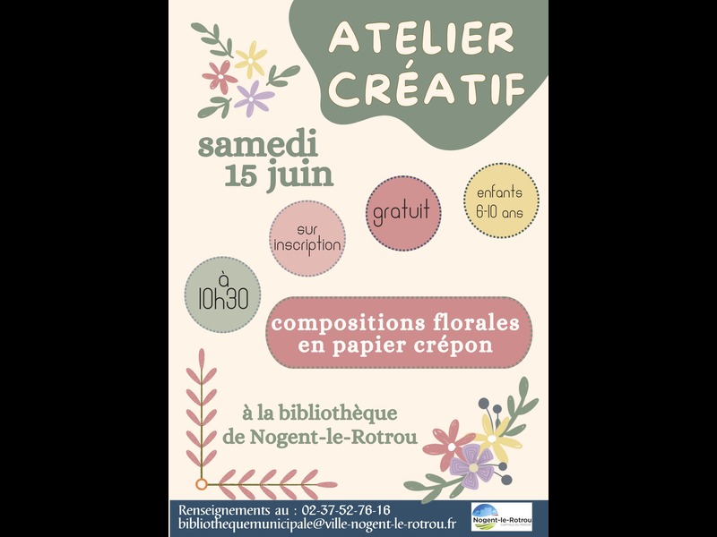 Atelier créatif de compositions florales en papier crépon null France null null null null