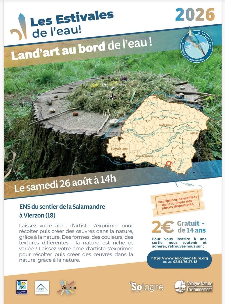 Land'art au bord de l'eau