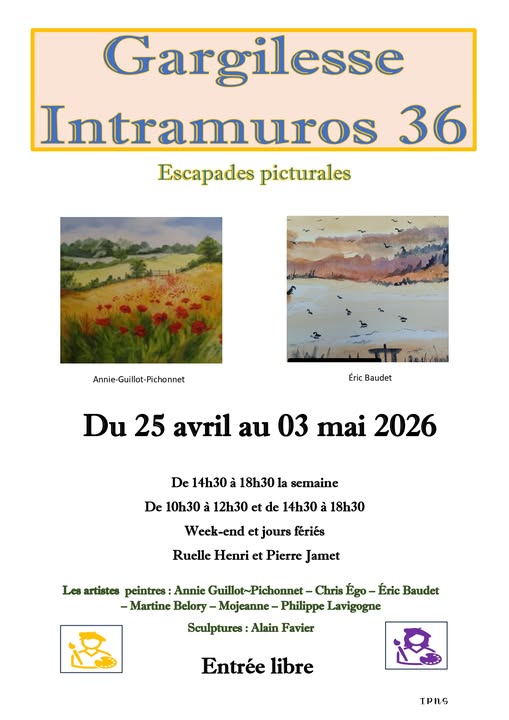 Exposition " Escapades picturales" — visuel événement