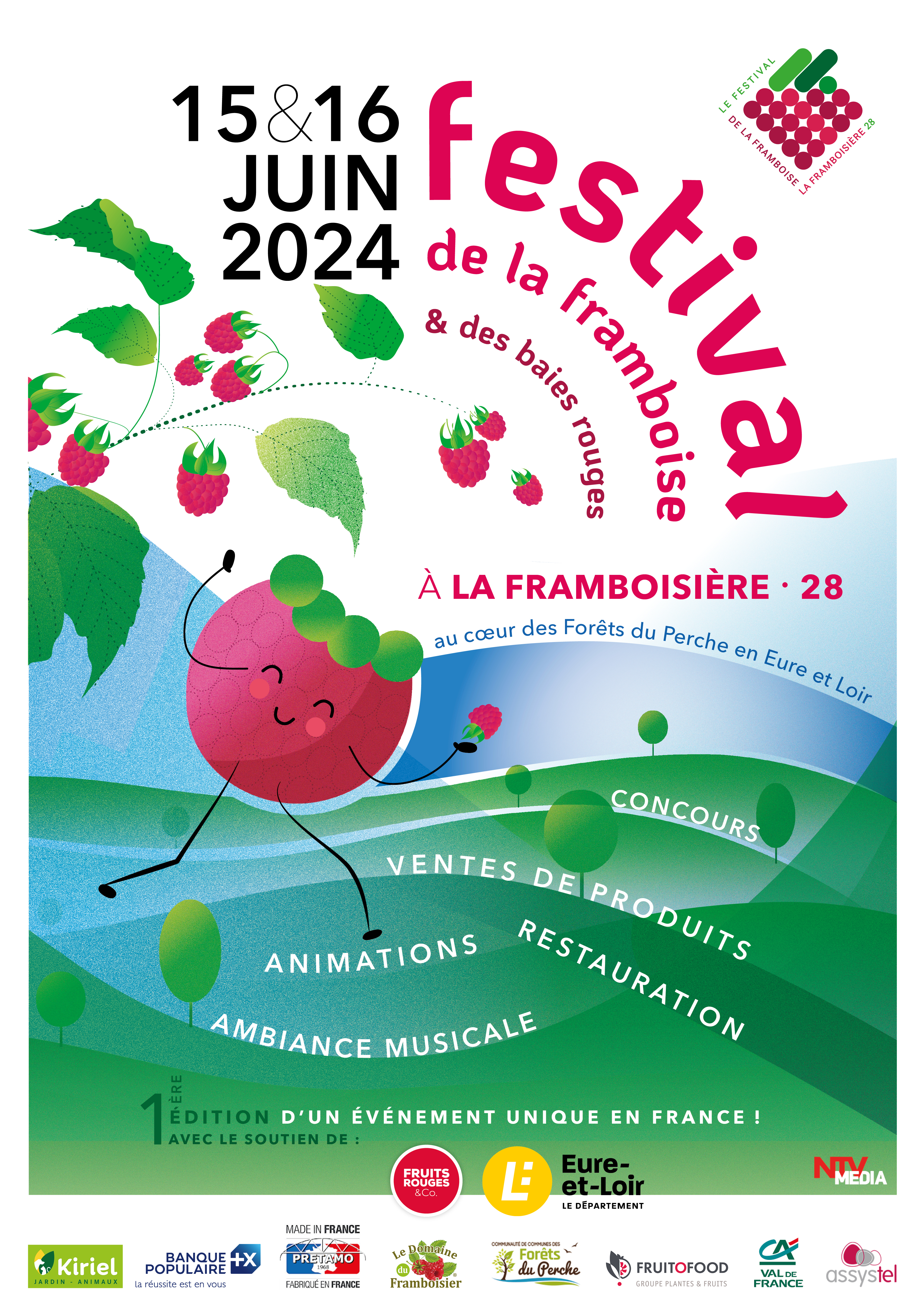 LE FESTIVAL DE LA FRAMBOISE Du 15 au 16 juin 2024