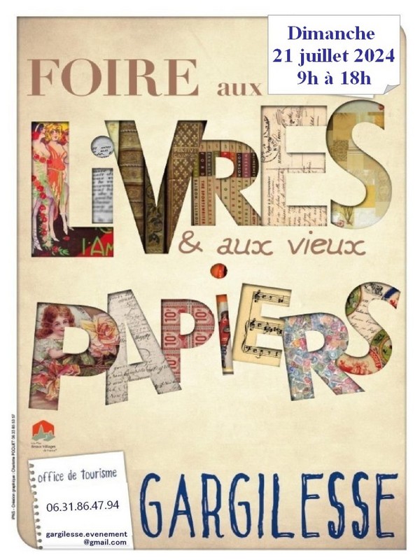 Foire aux livres et aux vieux papiers  France Centre-Val de Loire Indre Gargilesse-Dampierre 36190